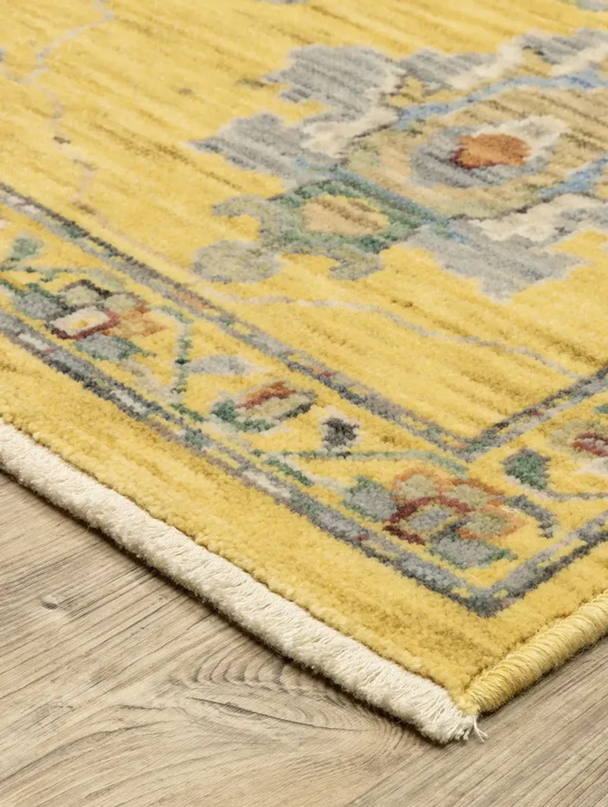 Lucca 2'6" x 12' Yellow Rug