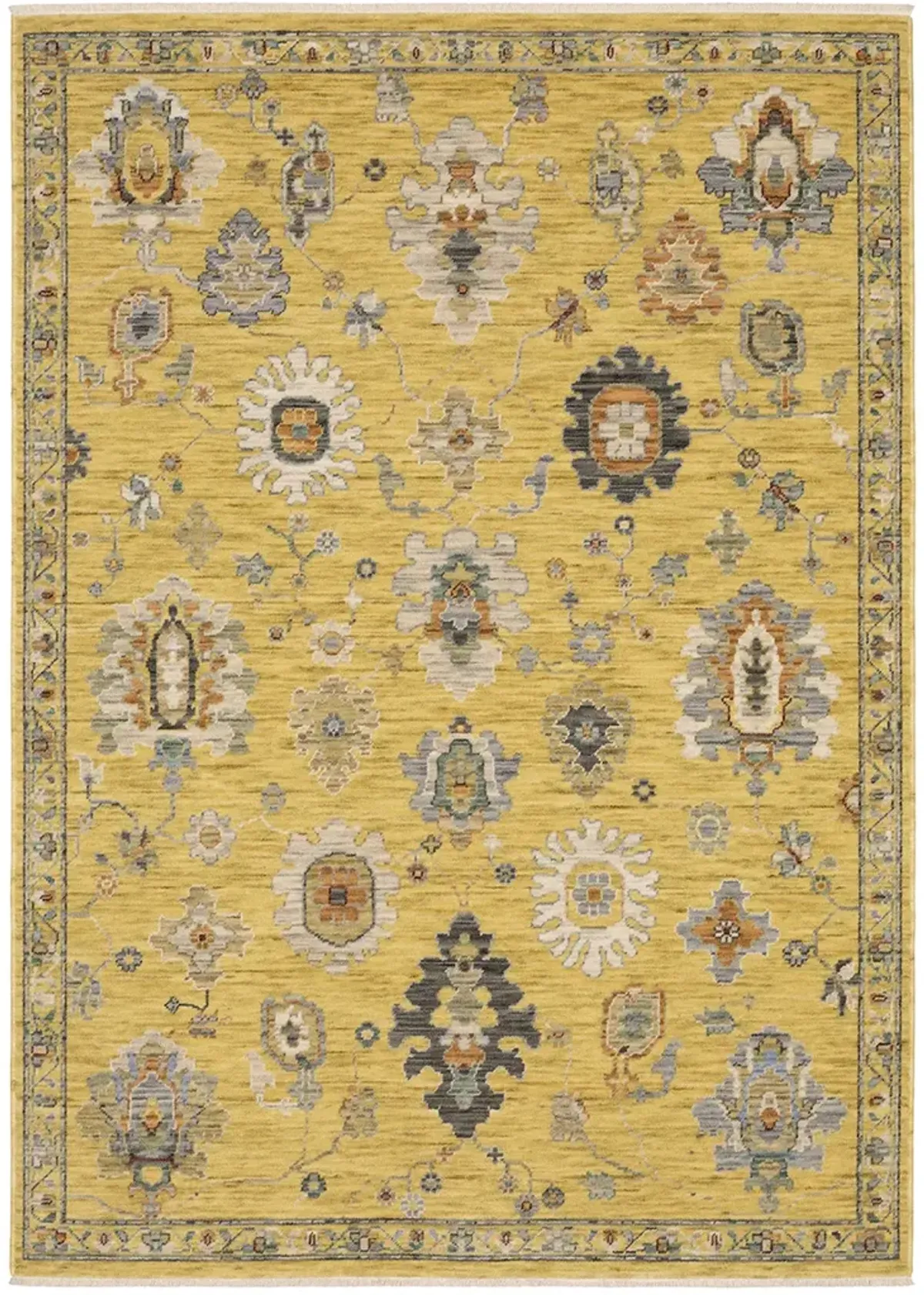 Lucca 2'6" x 12' Yellow Rug