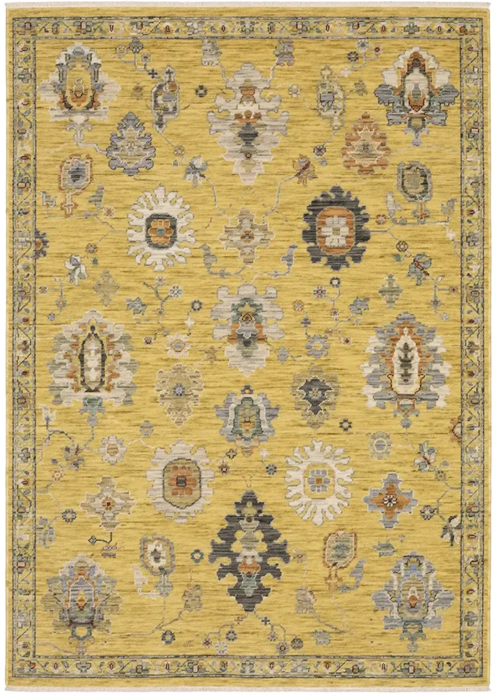 Lucca 2'6" x 12' Yellow Rug