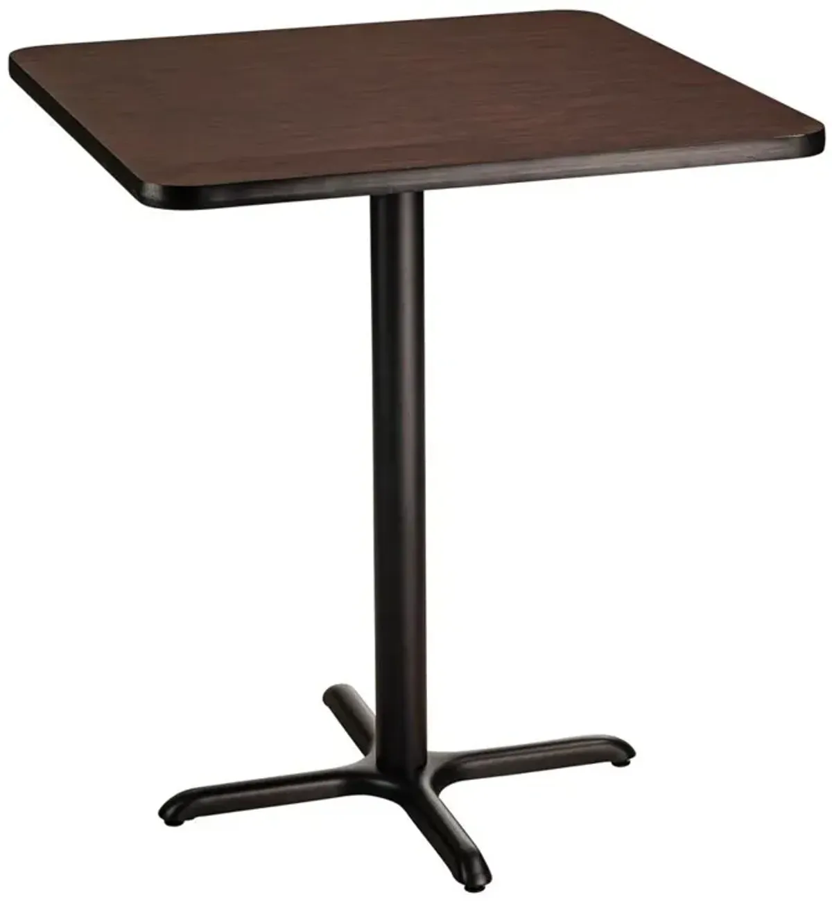 NPS® Café Table, 36" Square, "X" Base, 30" Height, Particleboard Core/T-Mold