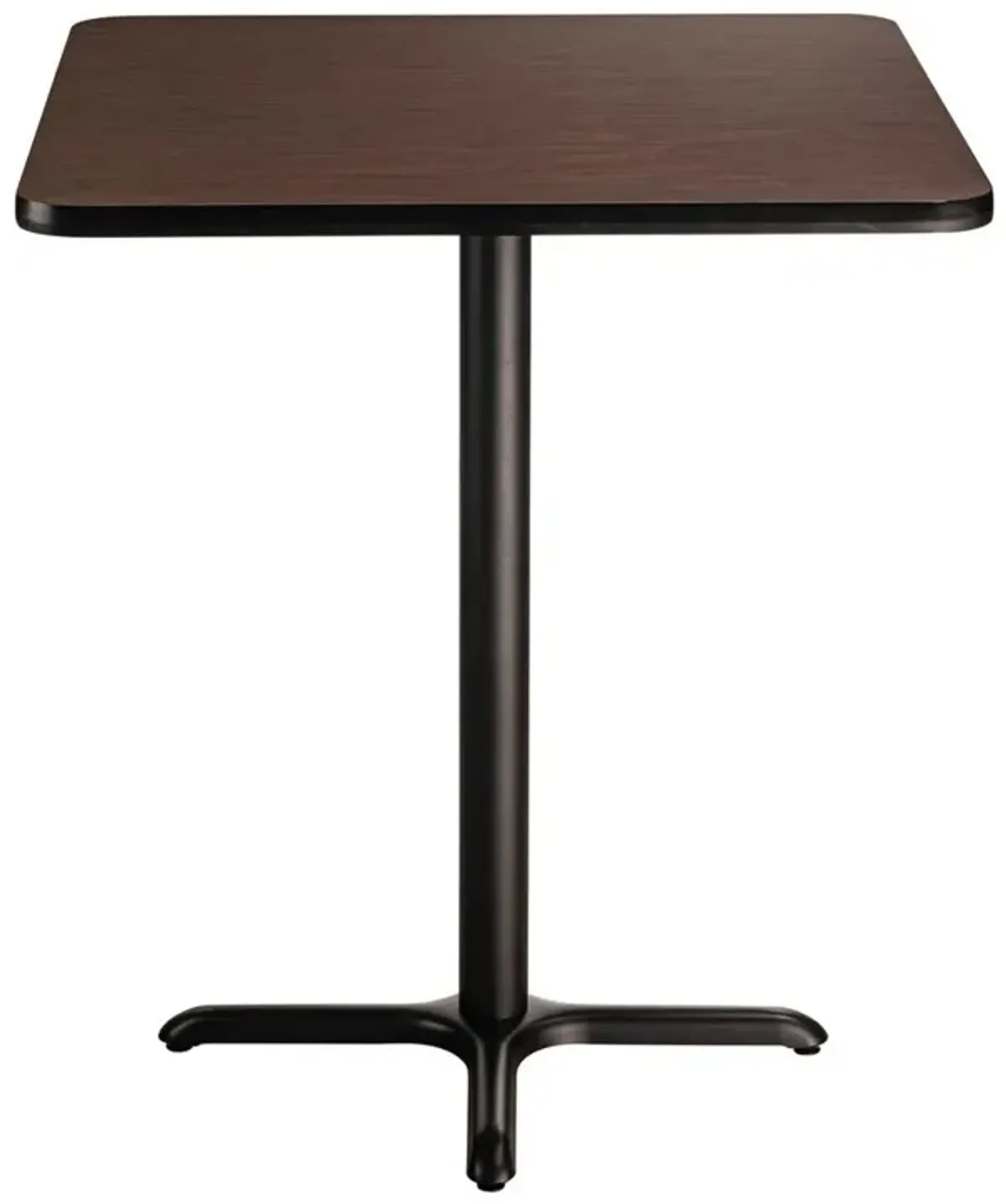 NPS® Café Table, 36" Square, "X" Base, 30" Height, Particleboard Core/T-Mold