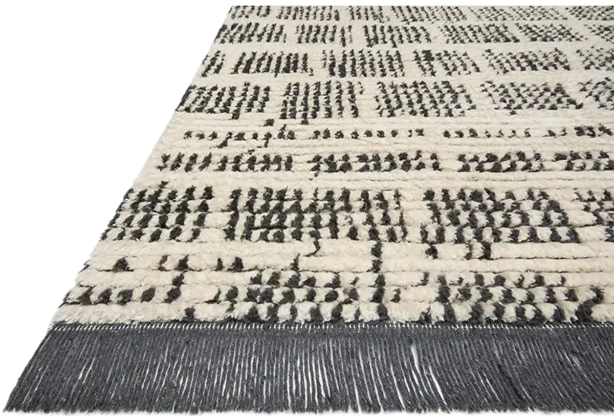 Alice ALI02 Cream/Charcoal 3'8" x 5'8" Rug