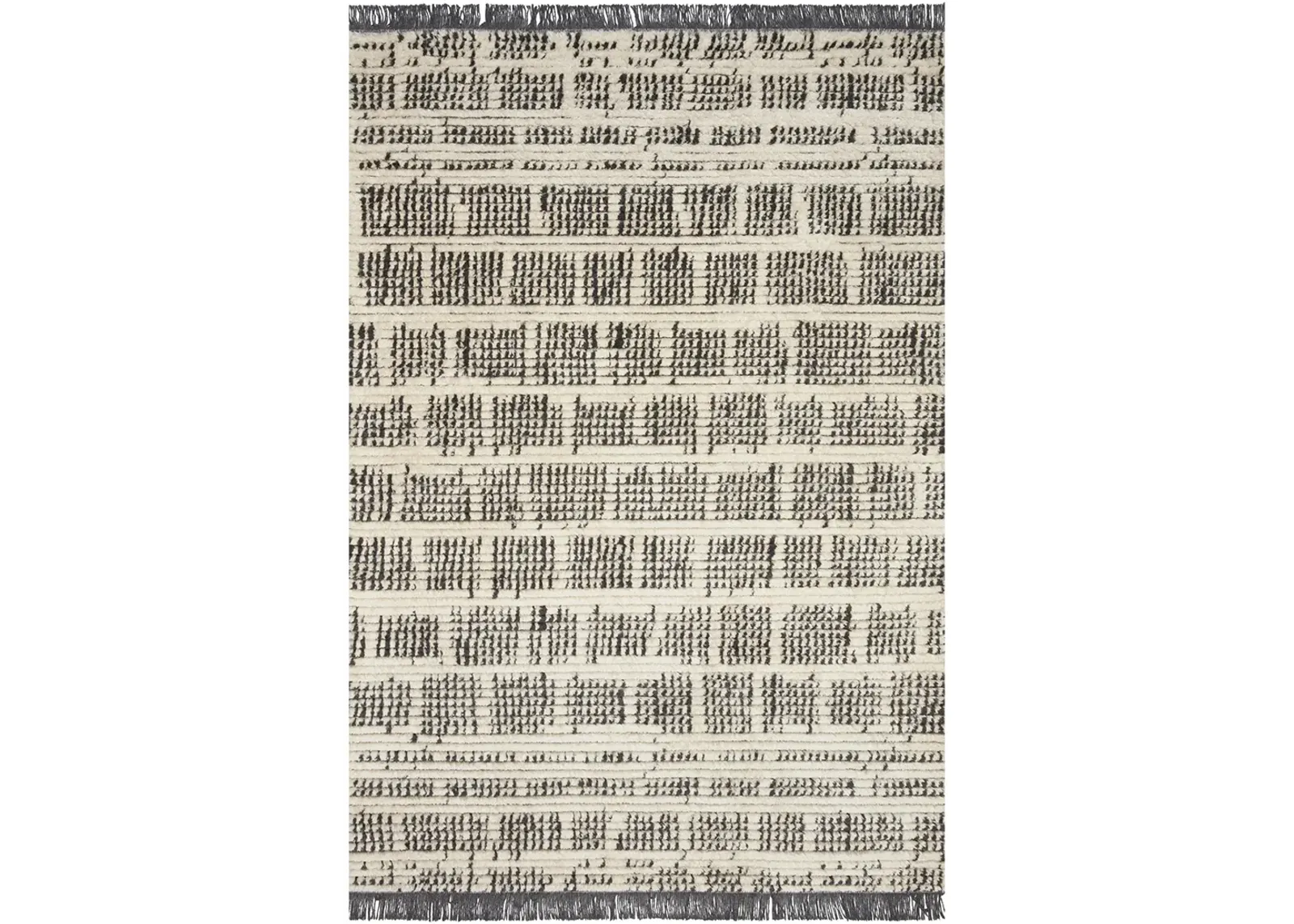 Alice ALI02 Cream/Charcoal 3'8" x 5'8" Rug