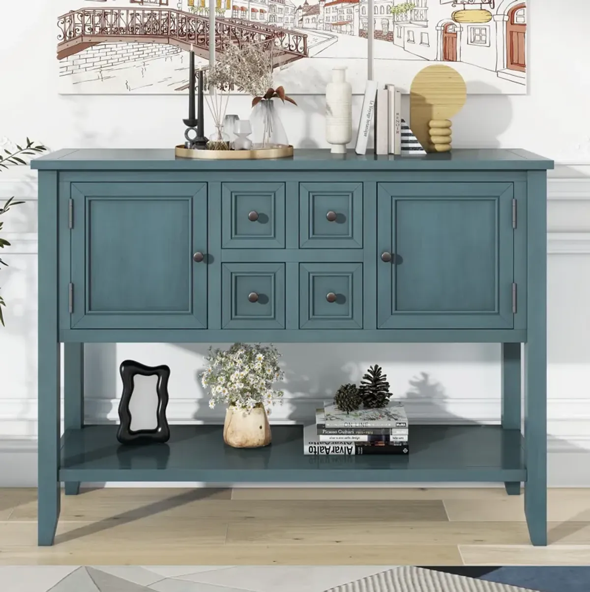 Merax Cambridge Series Ample Storage Vintage Console Table