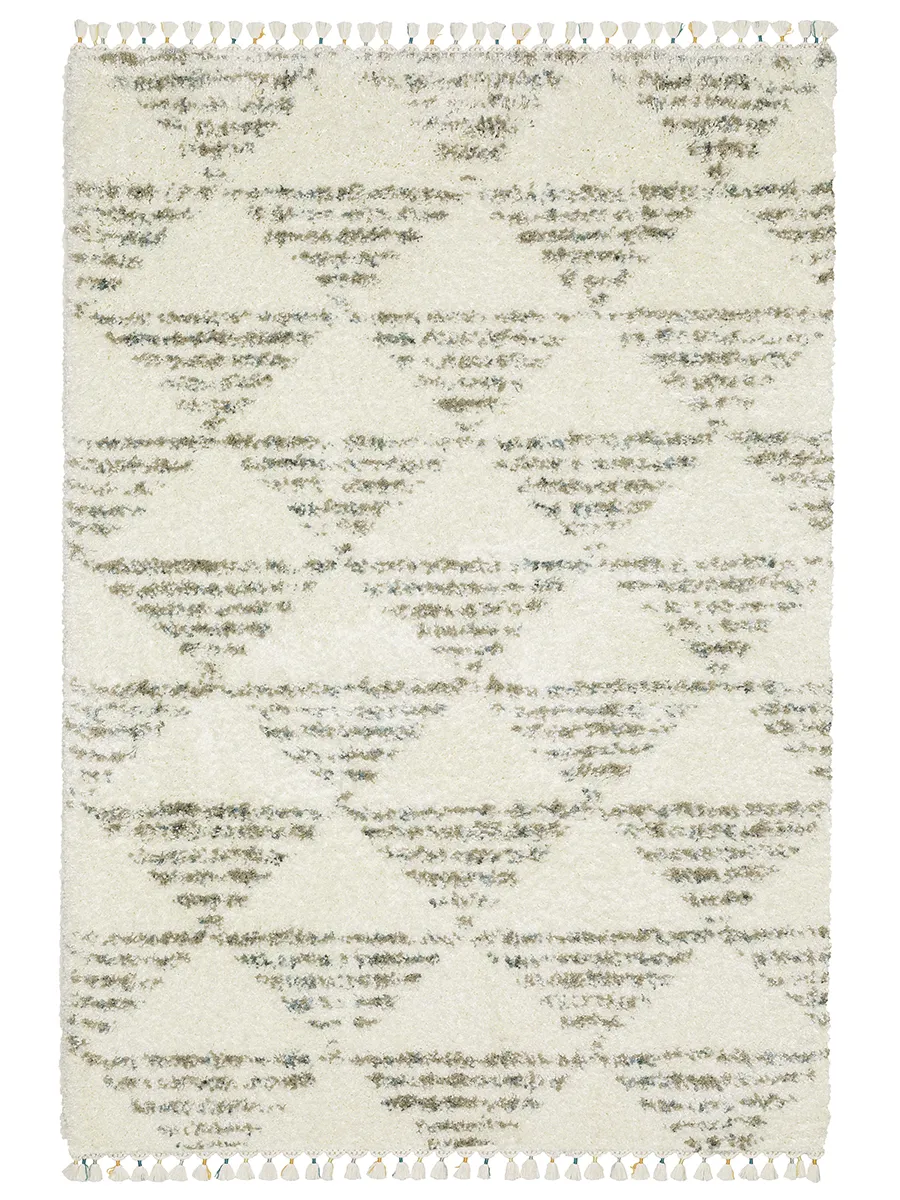 Axis 5'3" x 7'6" Ivory Rug