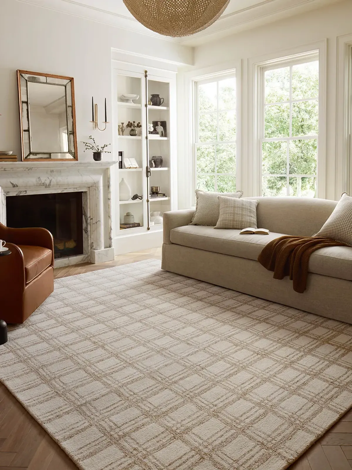 Polly POL-12 Cream / Sand 2''6" x 9''9" Rug by Chris Loves Julia