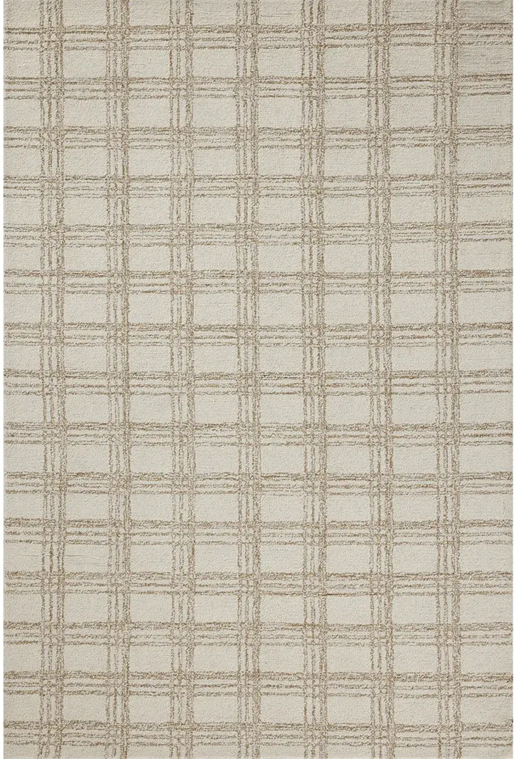 Polly POL-12 Cream / Sand 2''6" x 9''9" Rug by Chris Loves Julia