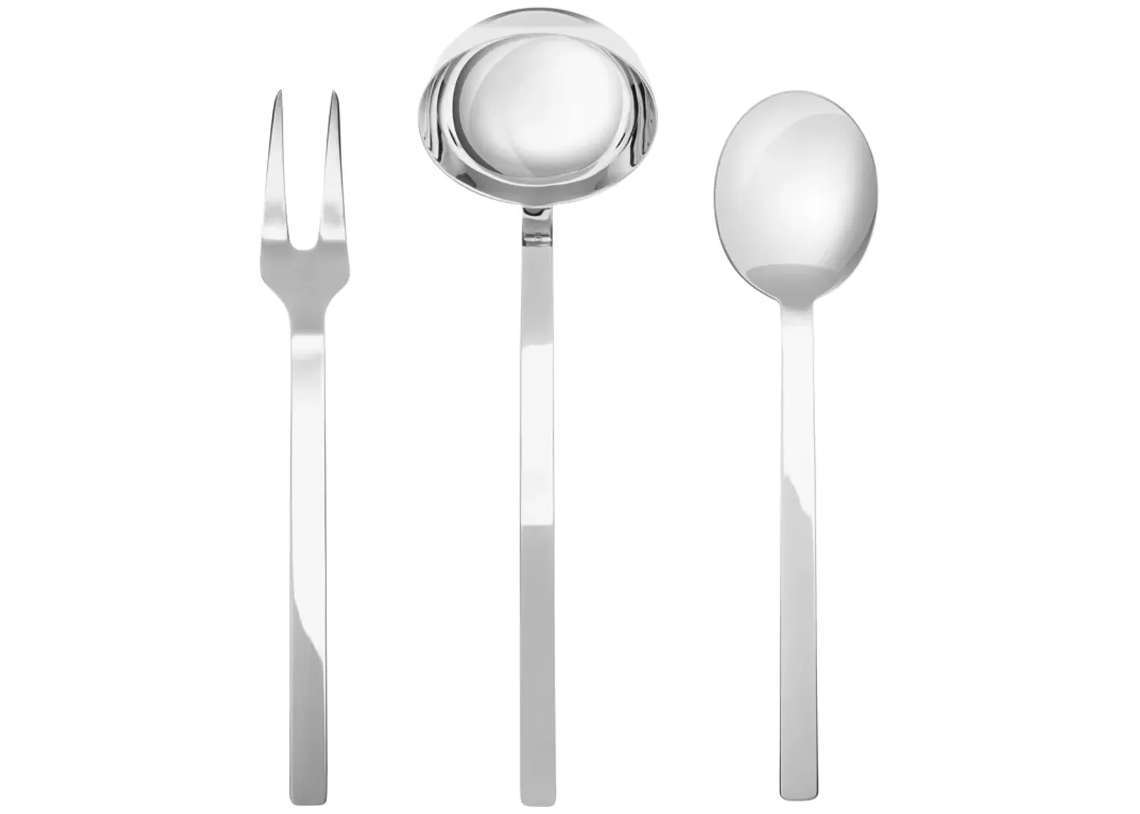 Stile By Pininarina 3-Piece Serving Set in Ice