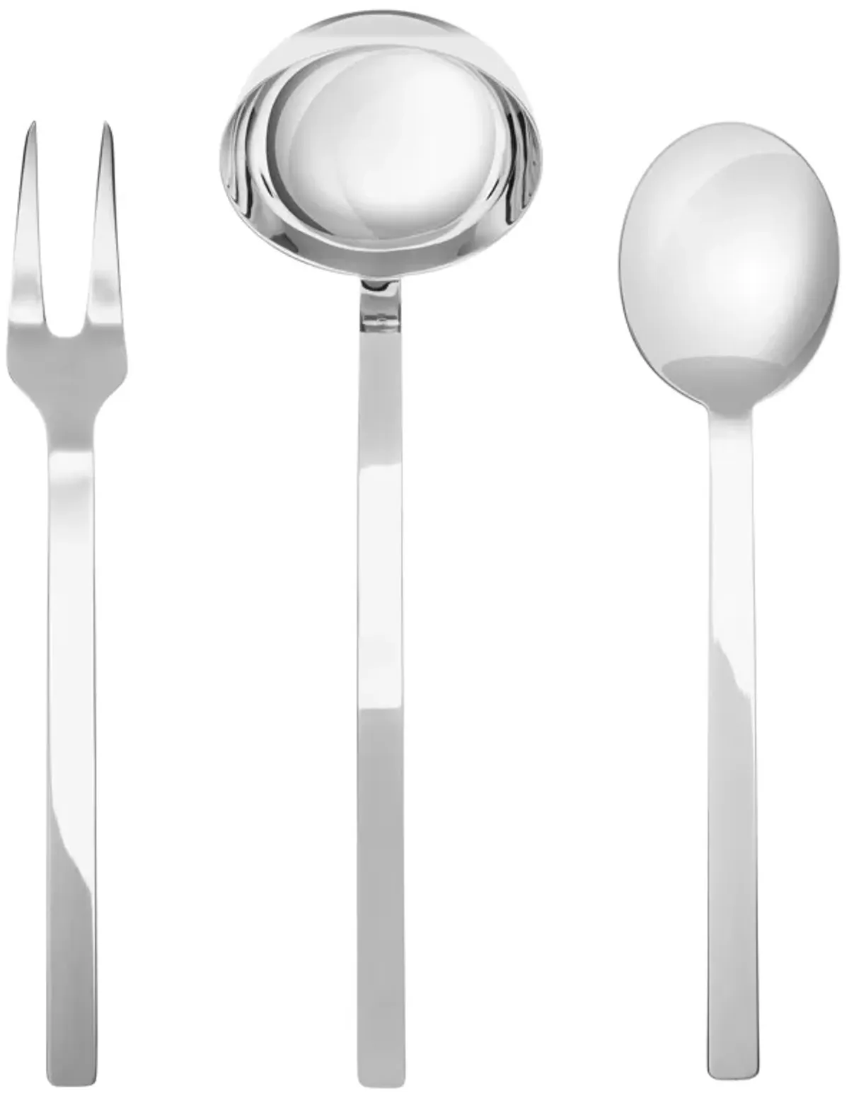 Stile By Pininarina 3-Piece Serving Set in Ice