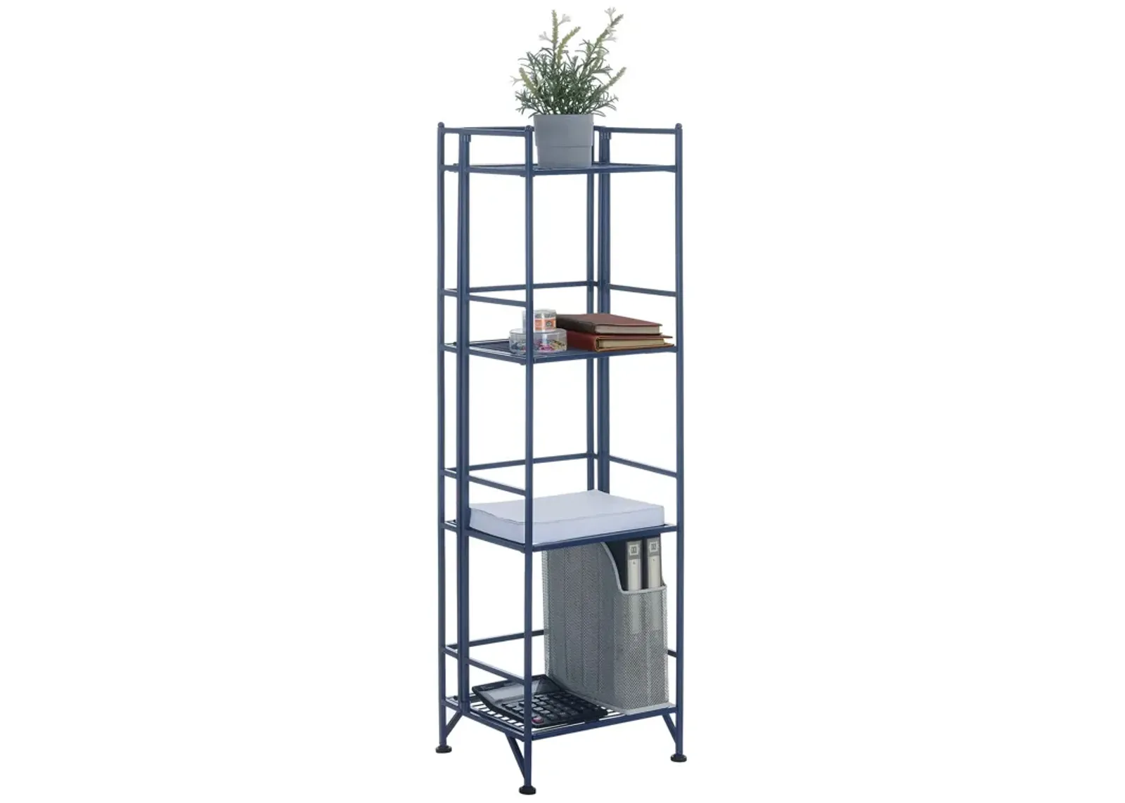 Xtra Storage 4 Tier Folding Metal Shelf