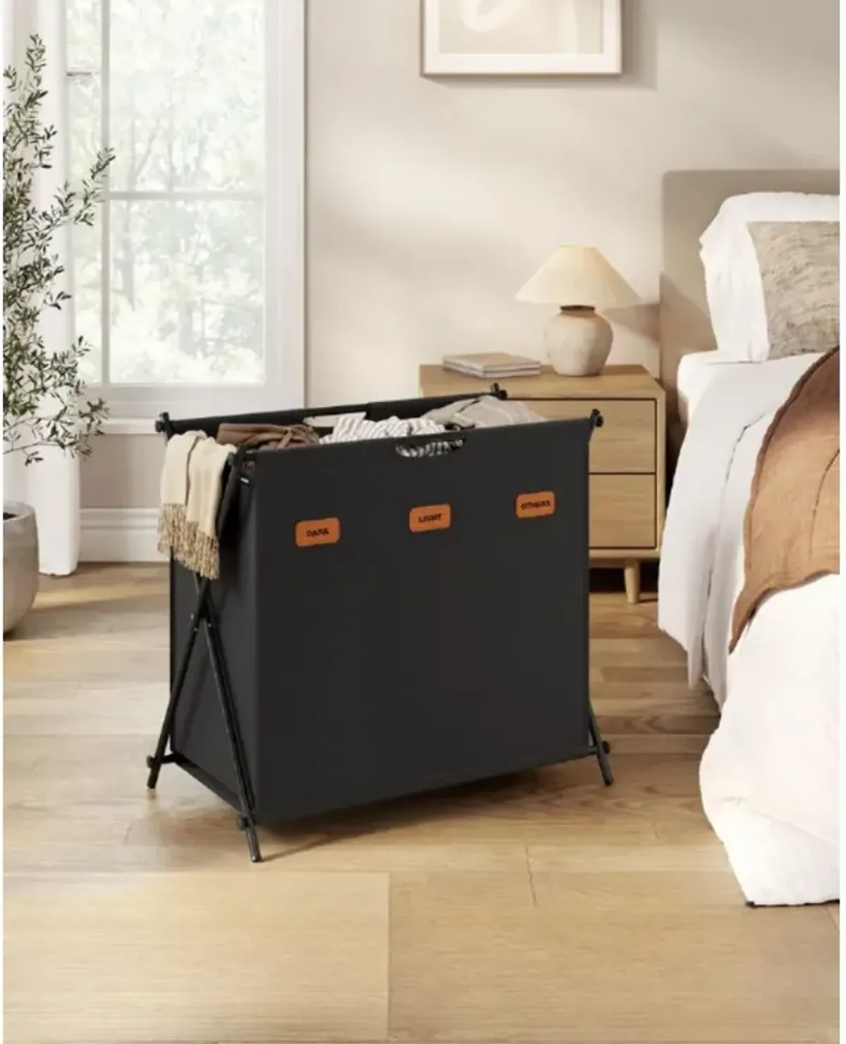 Collapsible Laundry Hamper with Handles – Stylish and Convenient Storage Solution