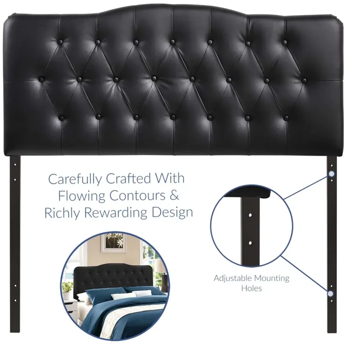 Modway - Annabel King Upholstered Vinyl Headboard