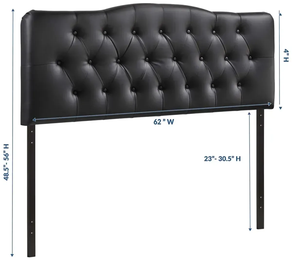 Modway - Annabel King Upholstered Vinyl Headboard