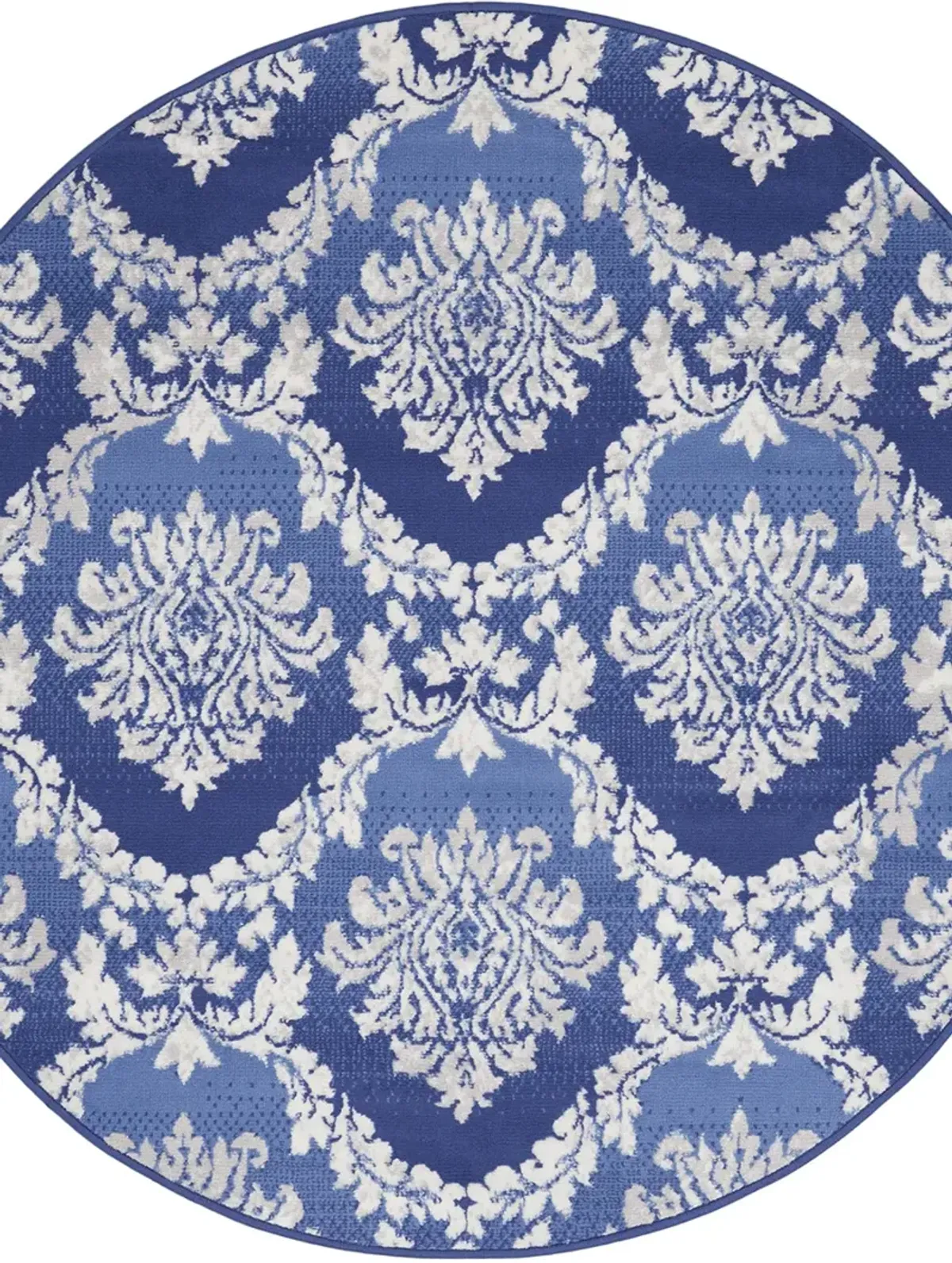 Whimsicle WHS01 Blue 5' x Round Rug