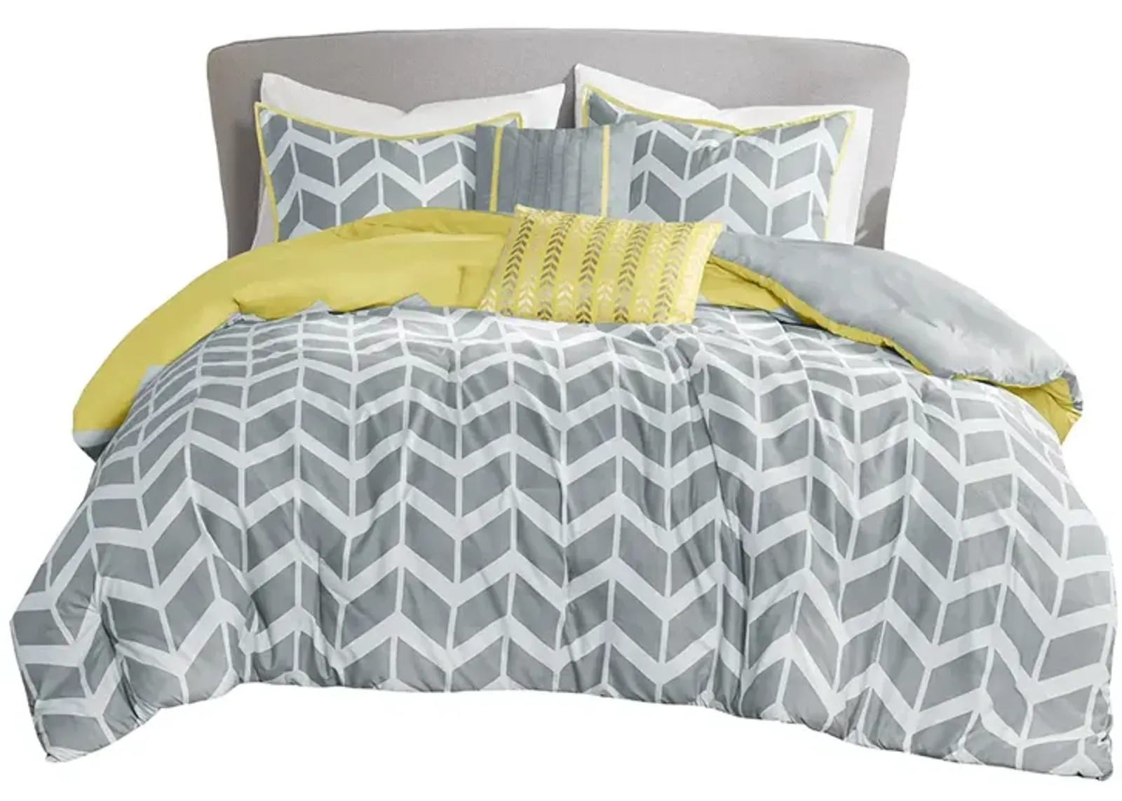 Gracie Mills Basil Chevron Bliss Comforter Set