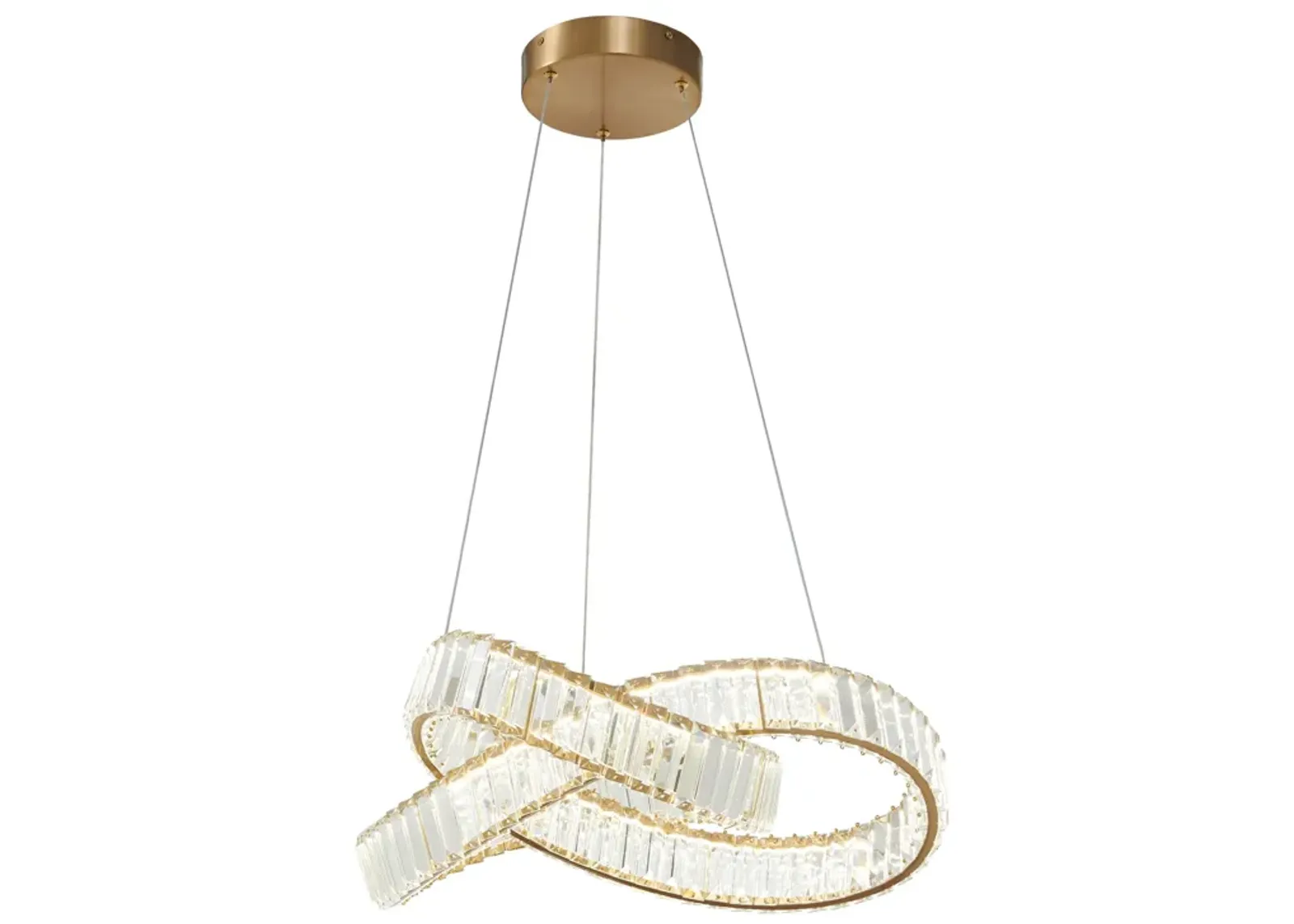 Richmond Chandelier Gold Crystal Integrated LED CC Technology