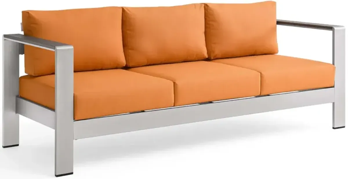 Modway - Shore Outdoor Patio Aluminum Sofa