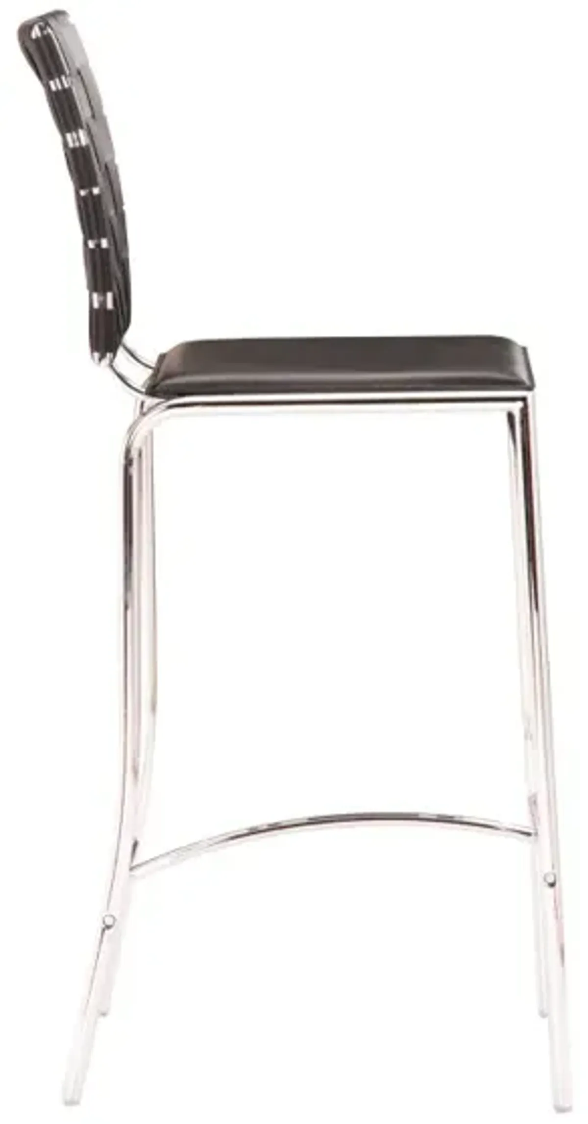 Criss Cross Counter Stool (Set of 2) Black