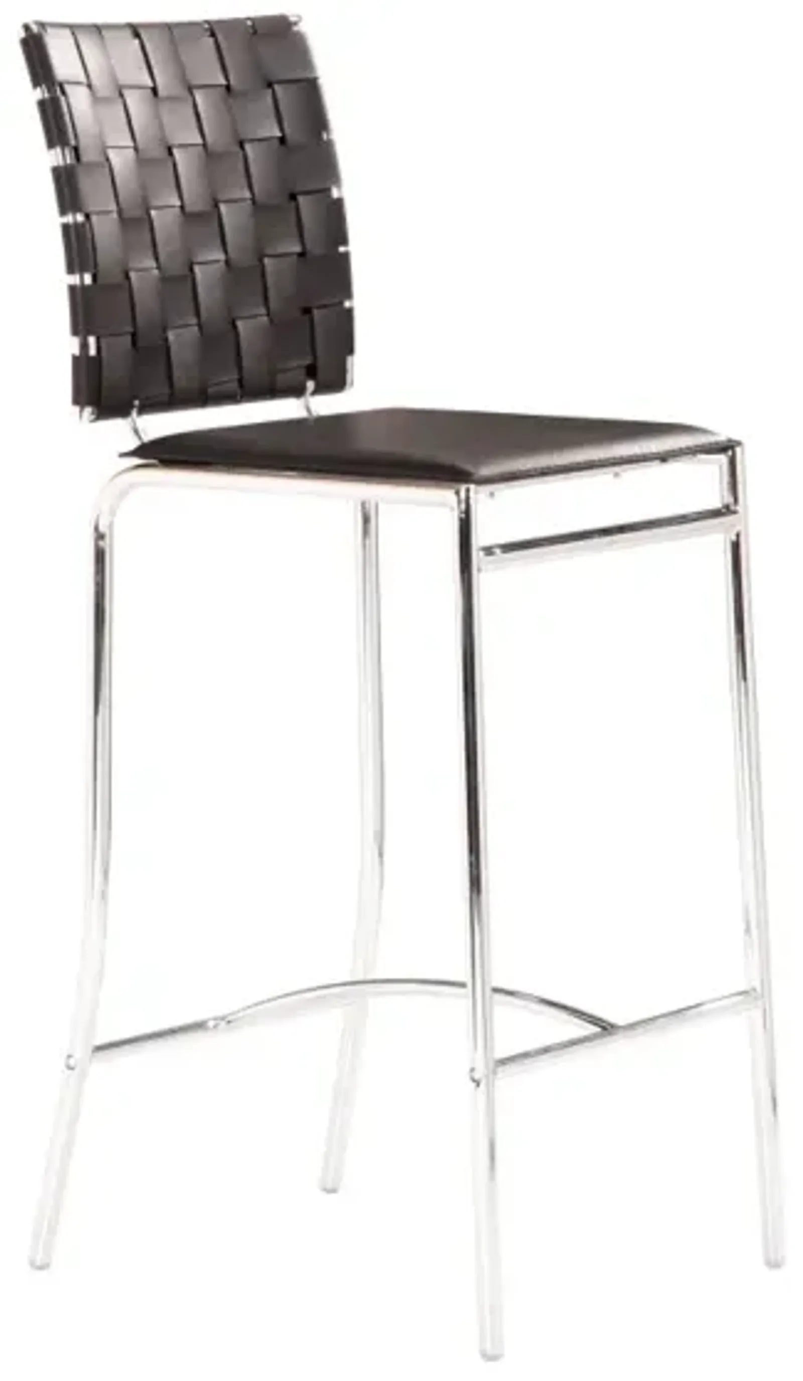 Criss Cross Counter Stool (Set of 2) Black