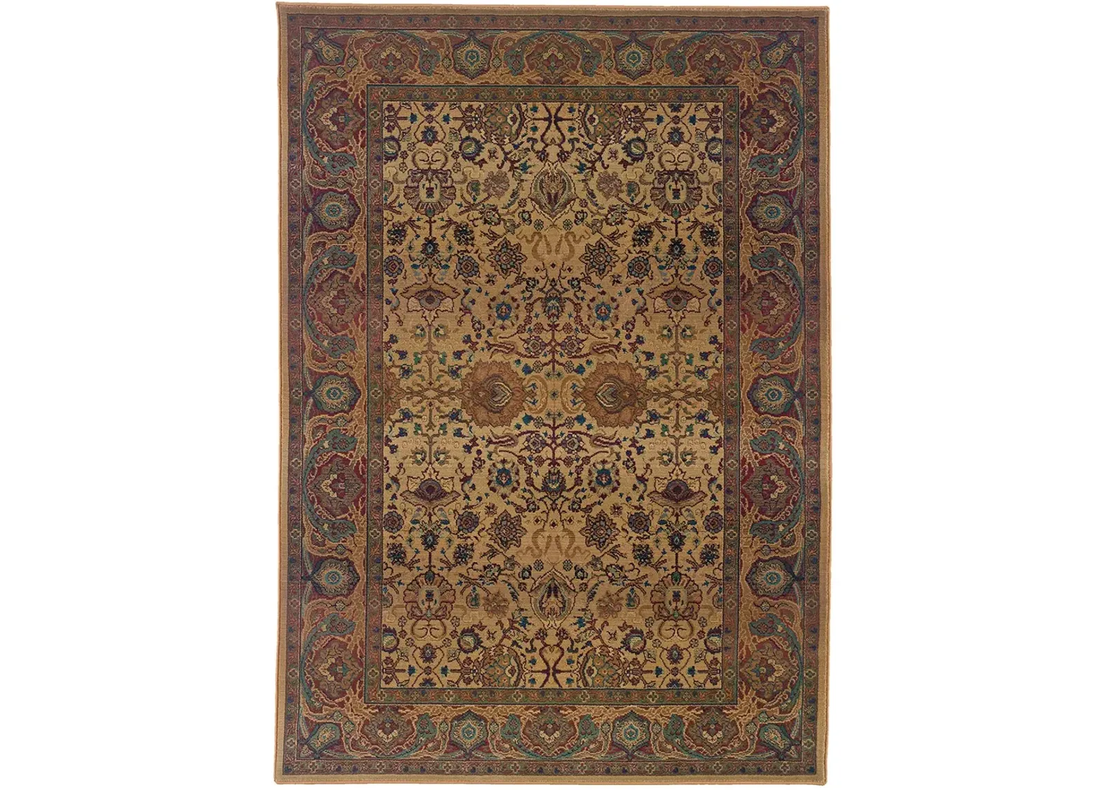 Kharma 6'7" x 9'1" Beige Rug