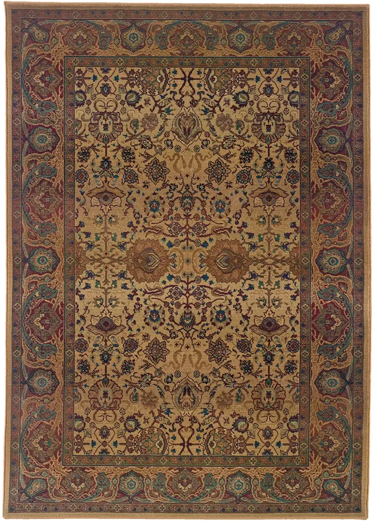 Kharma 6'7" x 9'1" Beige Rug