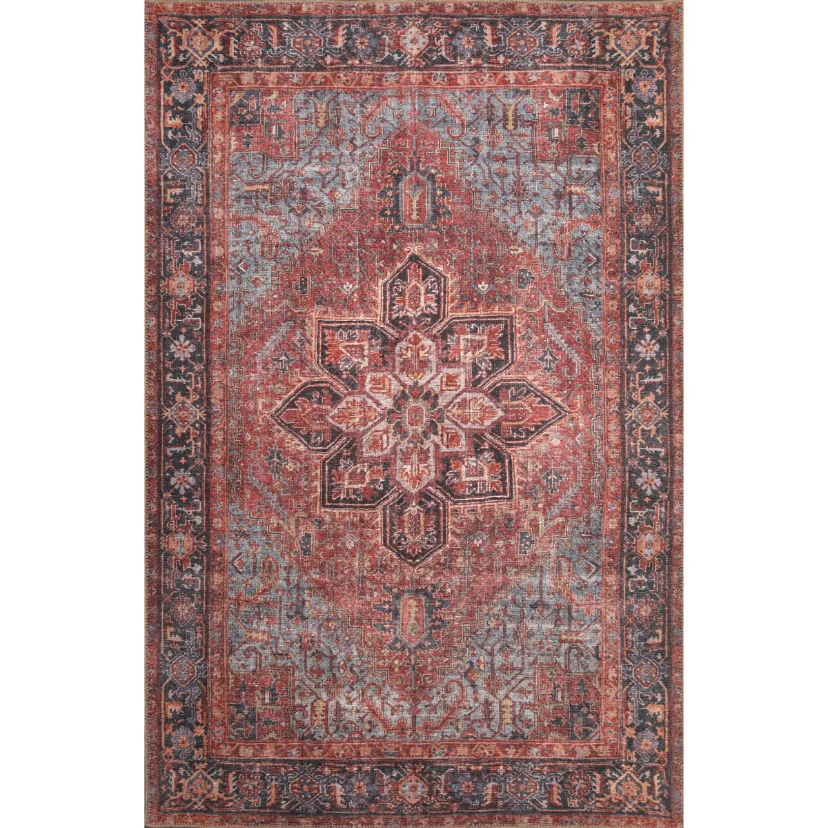London 4805 Red Anna Area Rug, Size - 10' x 14'