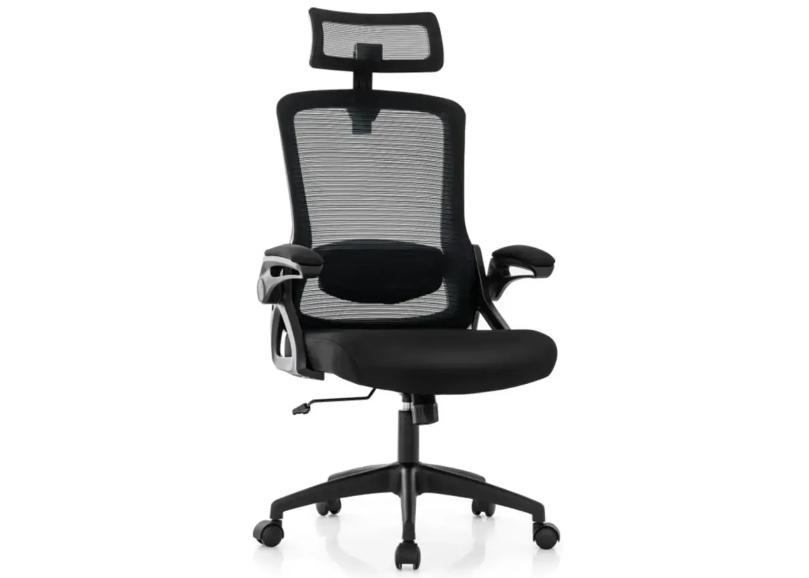 Hivvago Adjustable Swivel Task Chair Ergonomic Office Chair with Adjustable Lumbar Support