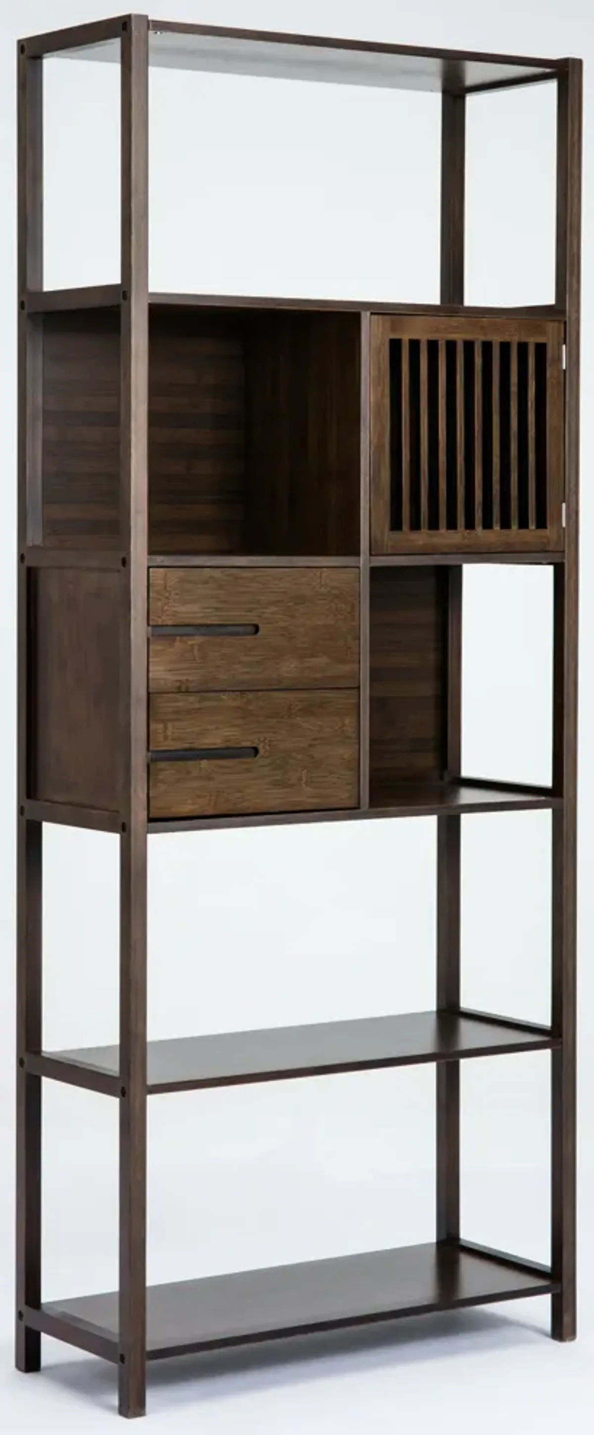 Boraam Selma Bookcase, Right, Cappuccino