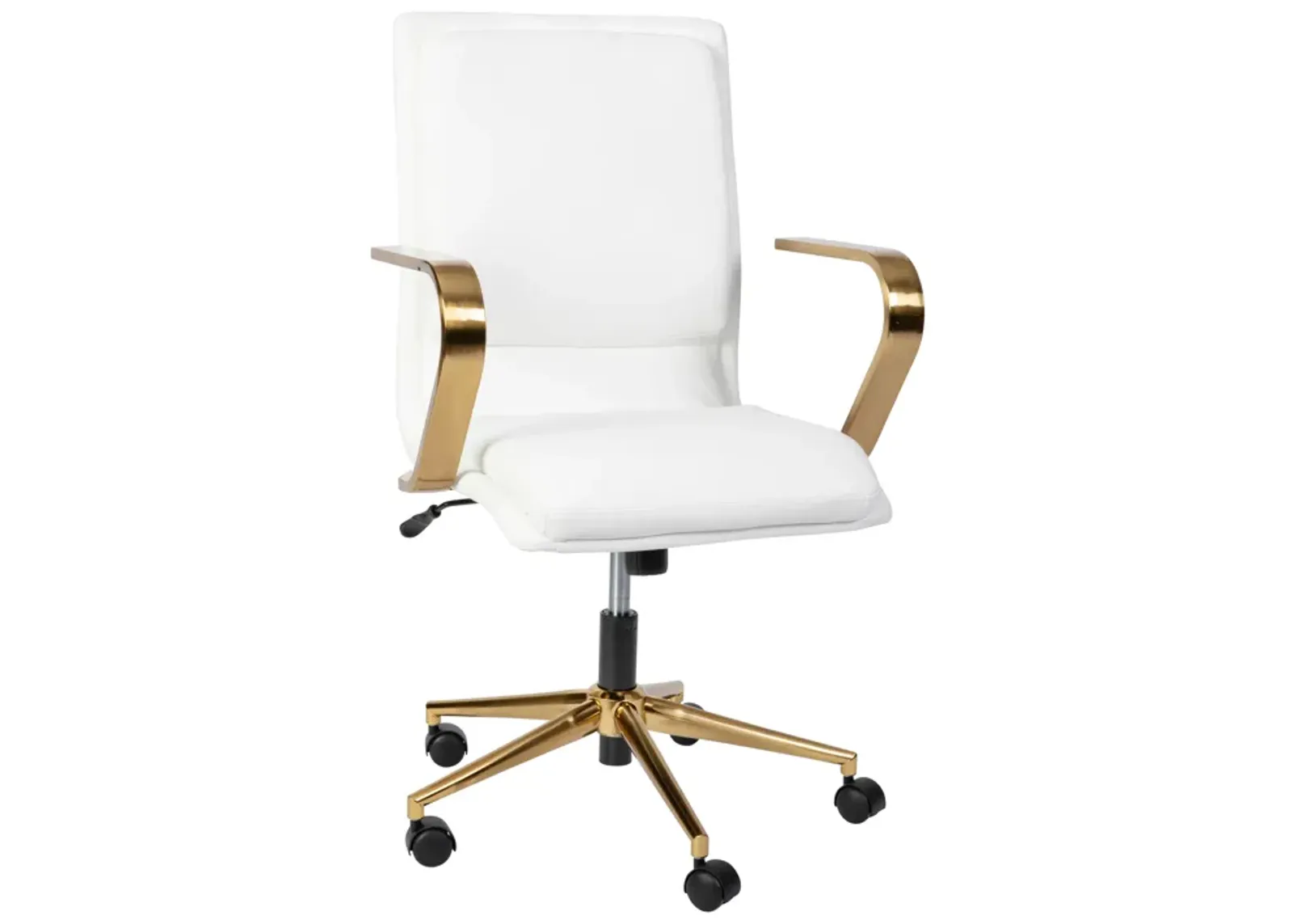 James Mid-Back Designer Executive Office Chair with Base and Arms