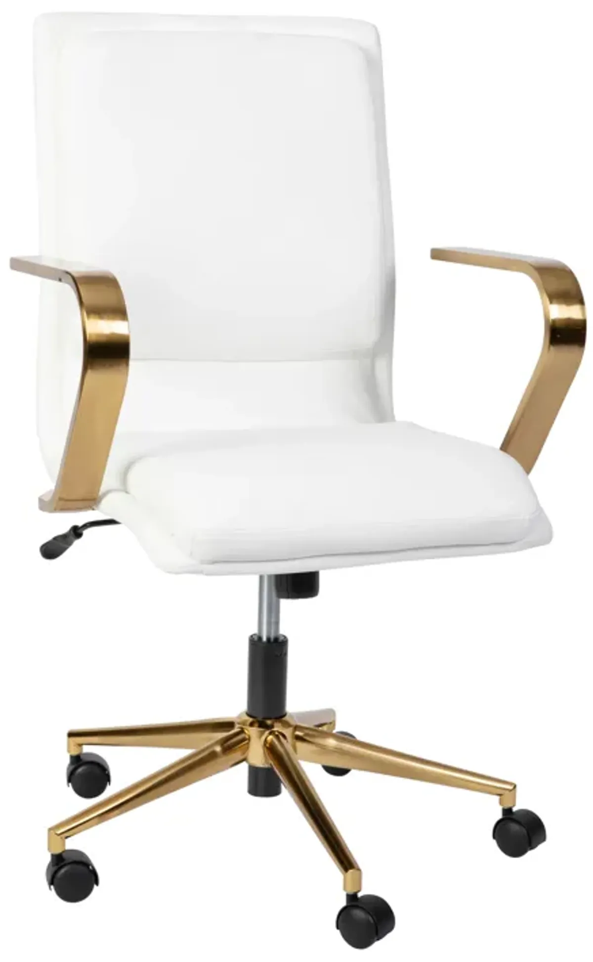 James Mid-Back Designer Executive Office Chair with Base and Arms