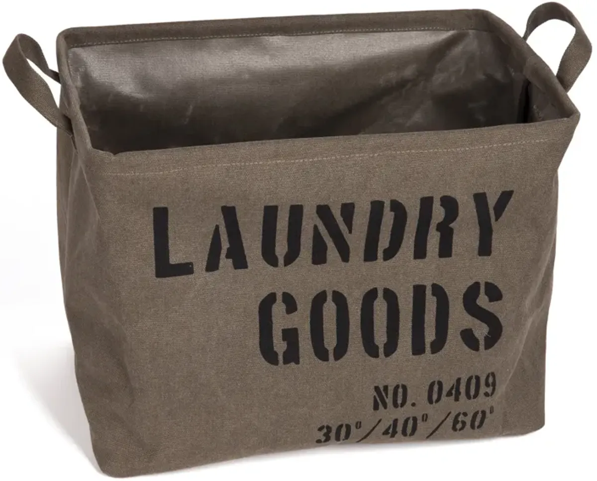 Collapsible Army Canvas Laundry Basket