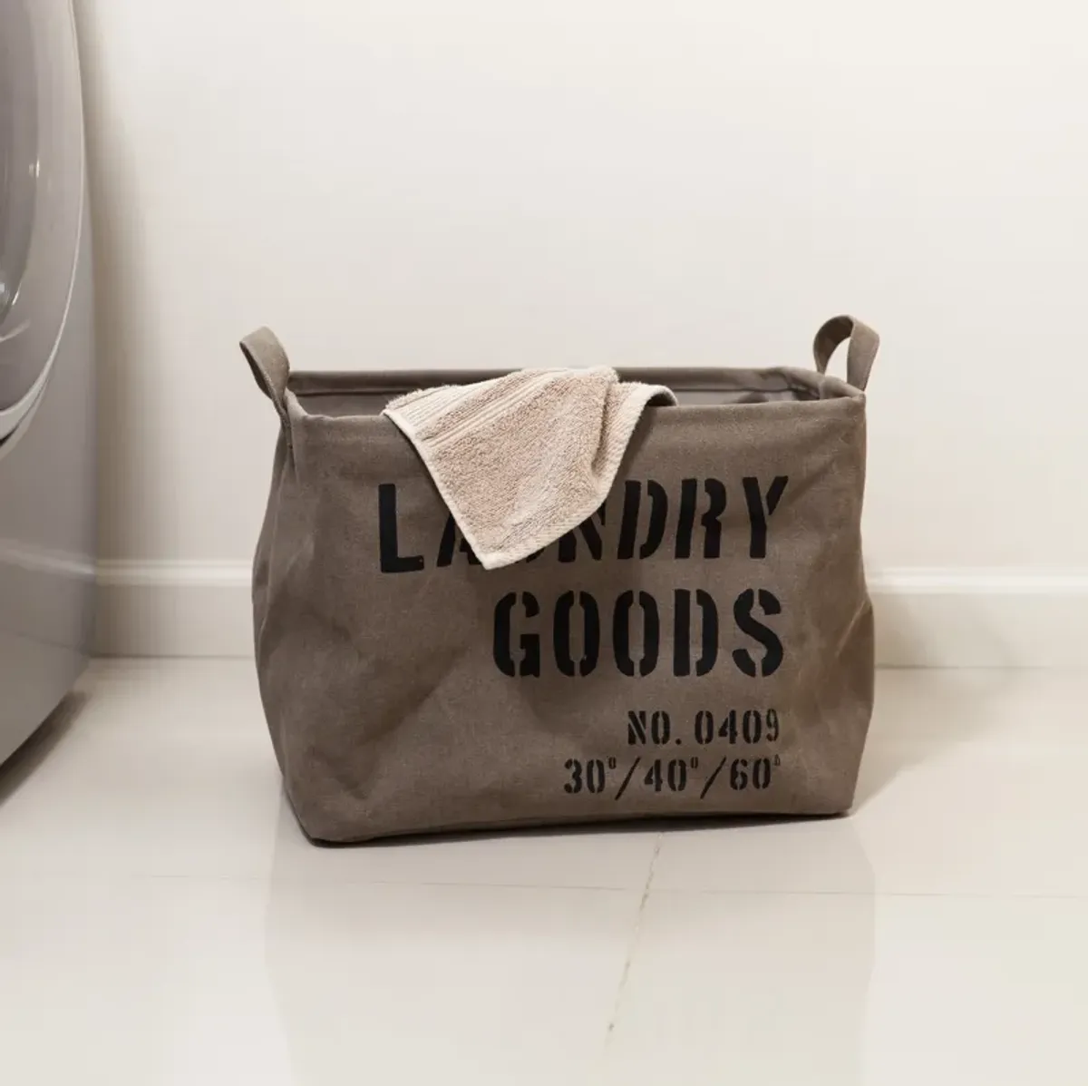 Collapsible Army Canvas Laundry Basket