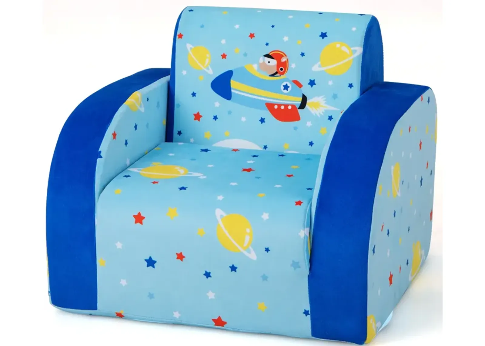 3 in 1 Convertible Flip Open Kids Sofa for Nap Play Sleep