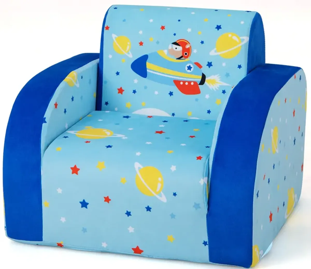 3 in 1 Convertible Flip Open Kids Sofa for Nap Play Sleep