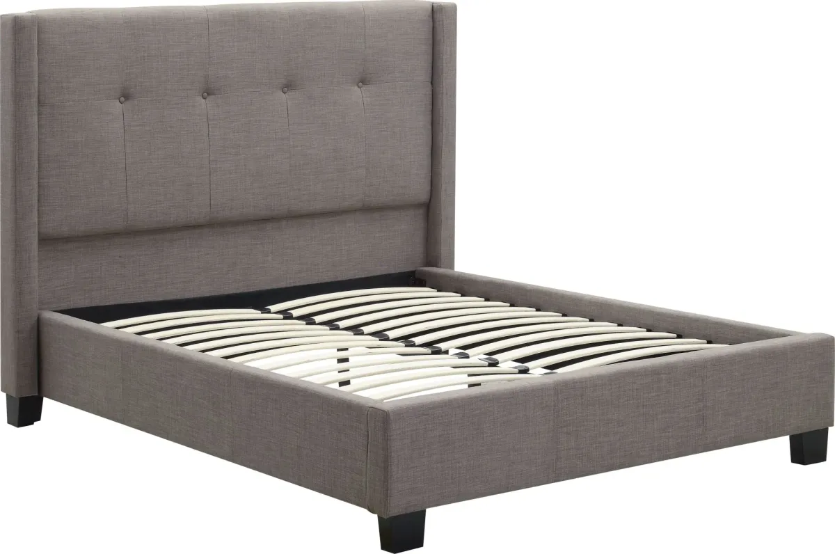 Madeleine King-size Wingback Platform Bed