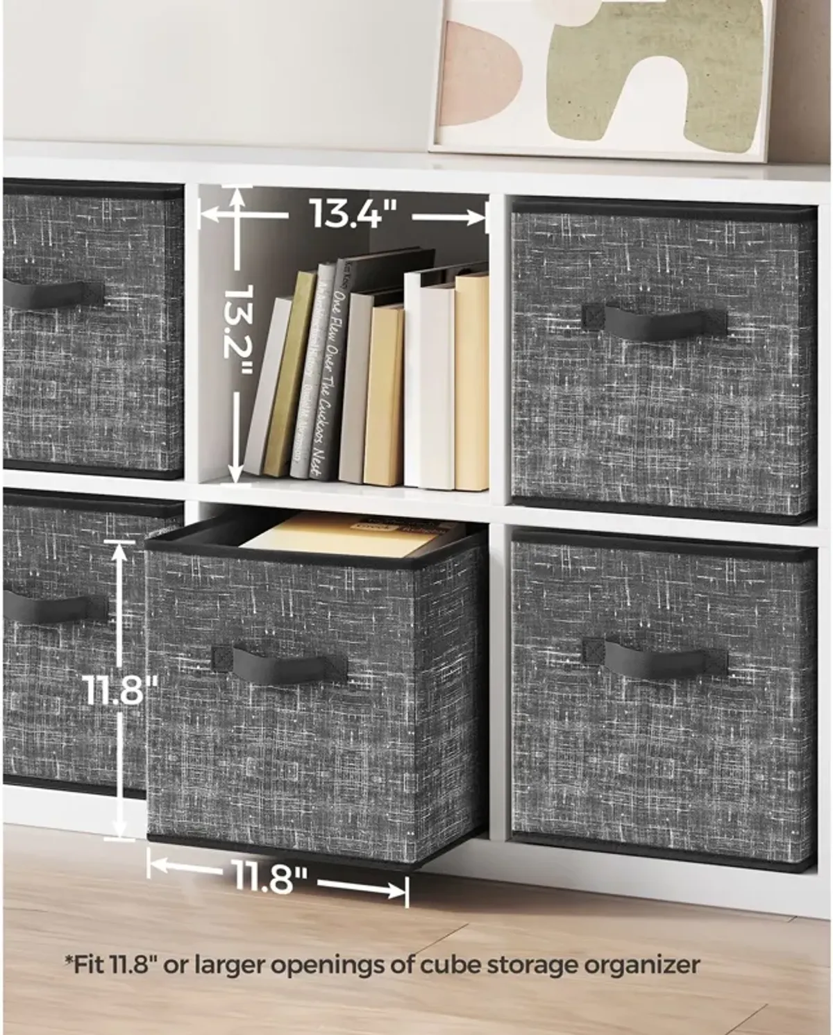 Non-Woven Fabric Storage Cubes with Double Handles