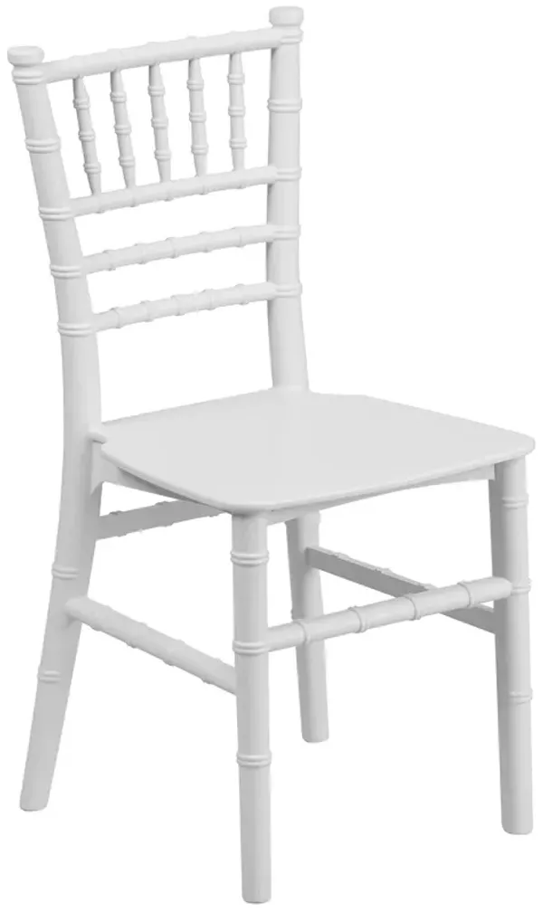 Flash Furniture HERCULES Child? White Resin Party and Event Chiavari Chair for Commercial & Residential Use