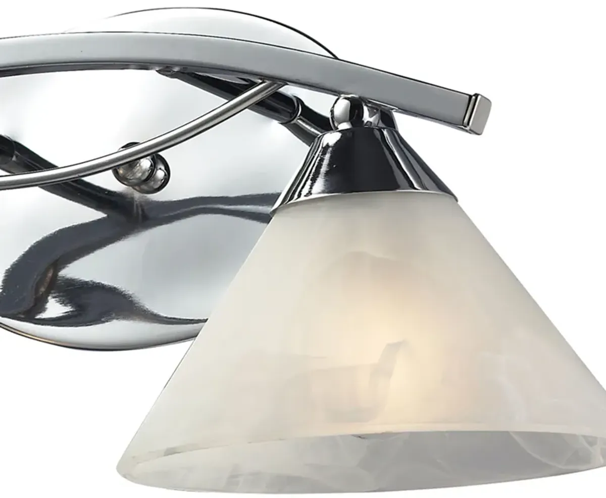 Elysburg 18'' Wide 2-Light Chrome Vanity Light