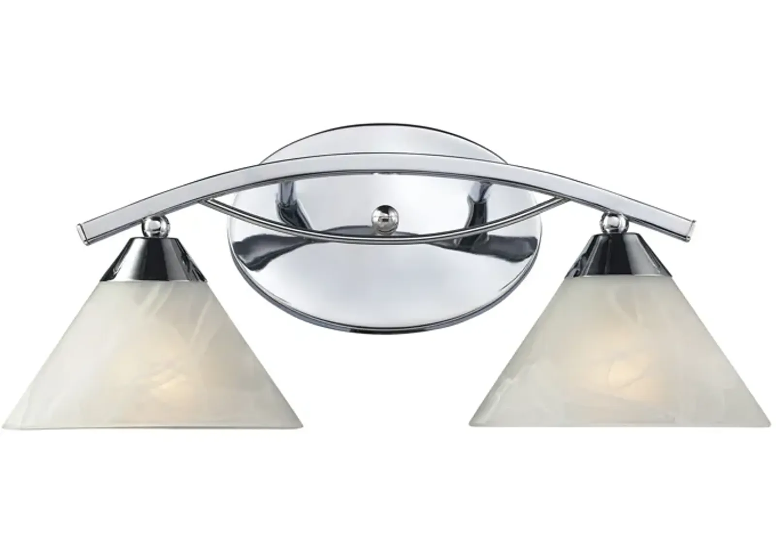 Elysburg 18'' Wide 2-Light Chrome Vanity Light