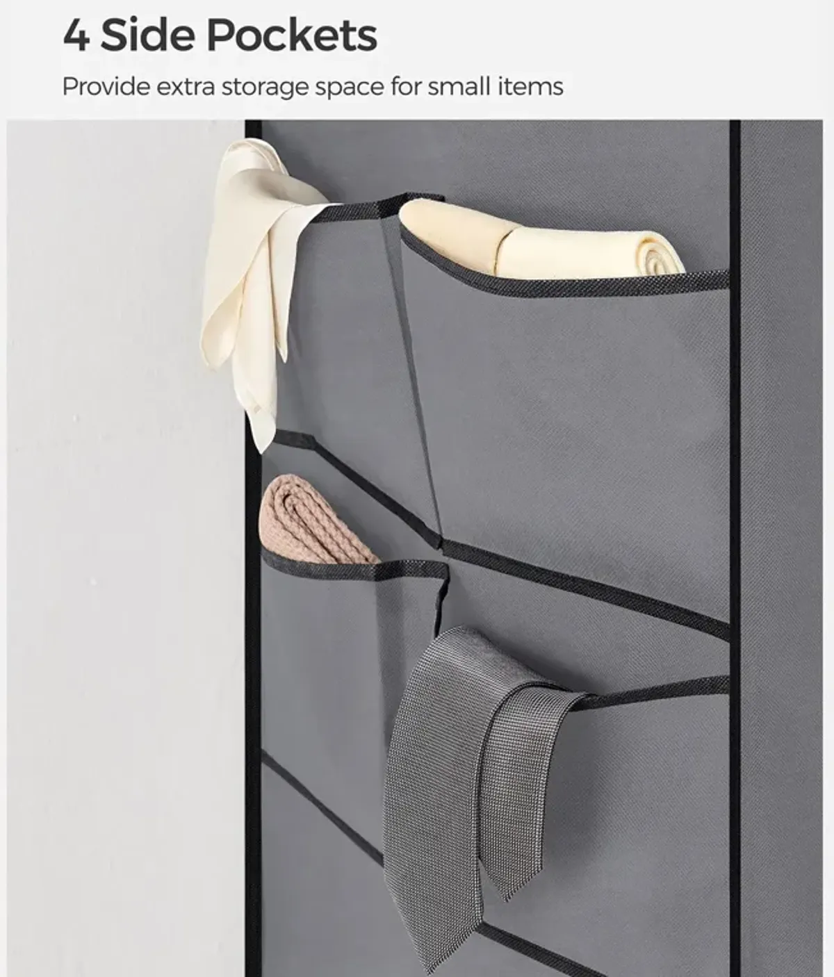 Portable Closet with Cover 4 Hanging Rods and Shelves