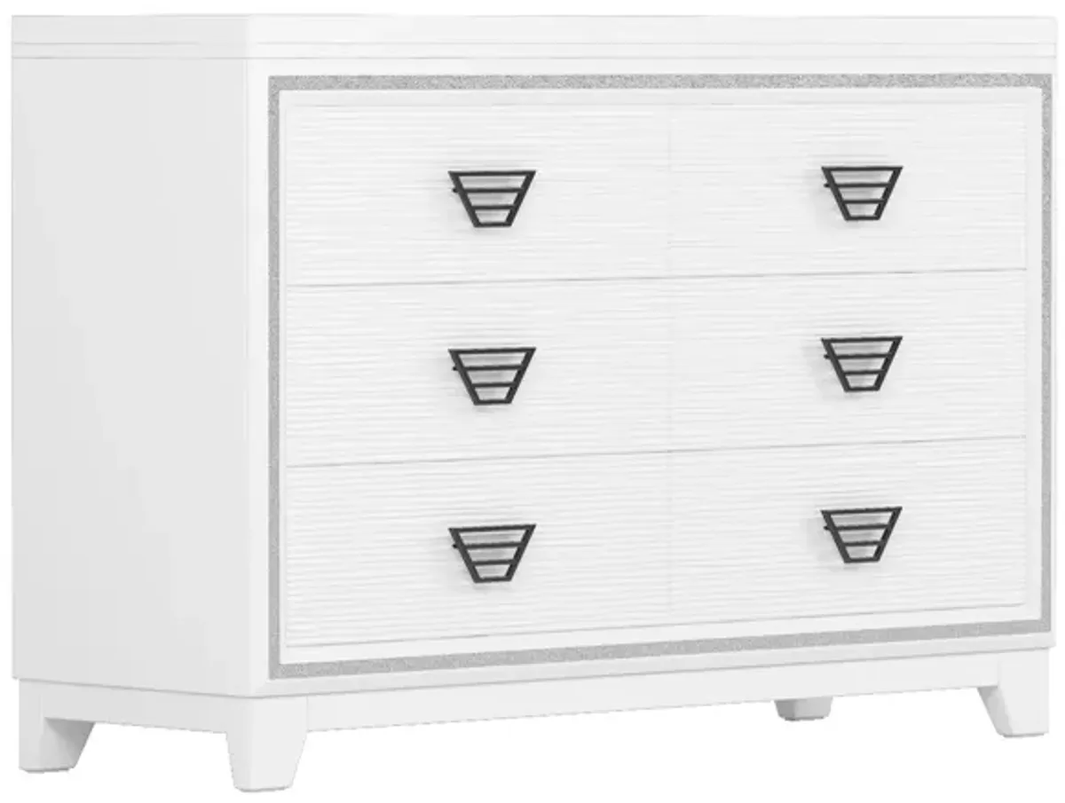 Merax Elegant Dresser Cabinet with 6 Drawers