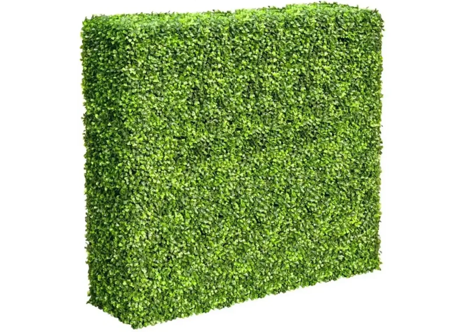 Premium Light Green Artificial Boxwood Hedge 30"L x 30"H Commercial Grade UV Resistant