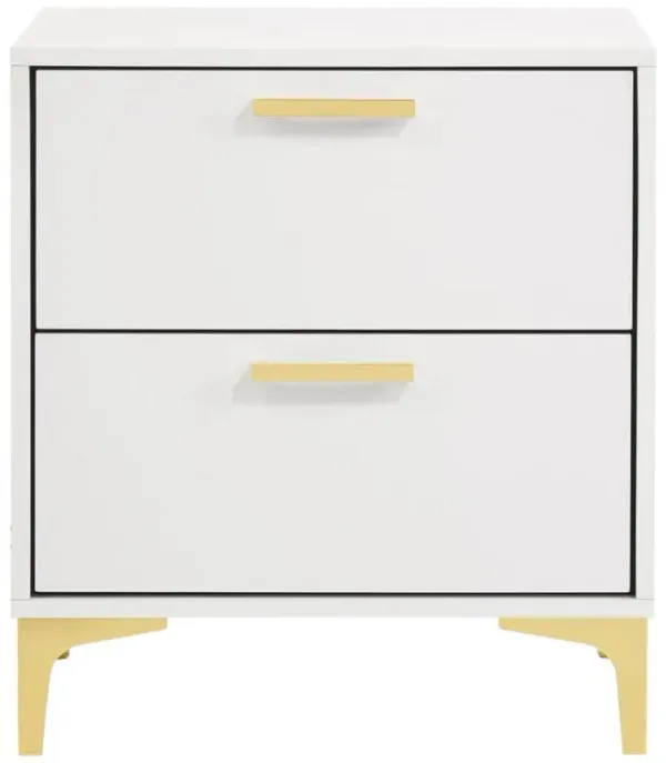 Kendall 2-drawer Nightstand White