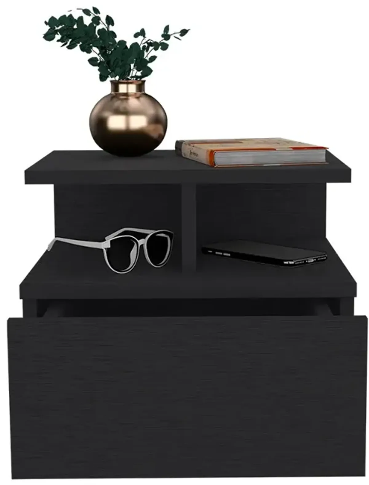 Nightstand Floating Flopini, Bedroom, Black