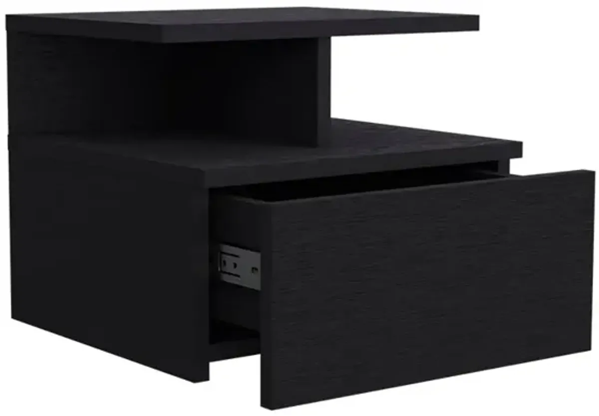 Nightstand Floating Flopini, Bedroom, Black