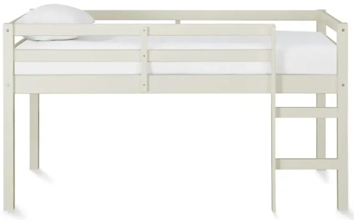 DHP Milton Junior Twin Size Wooden Loft Bed for Kids