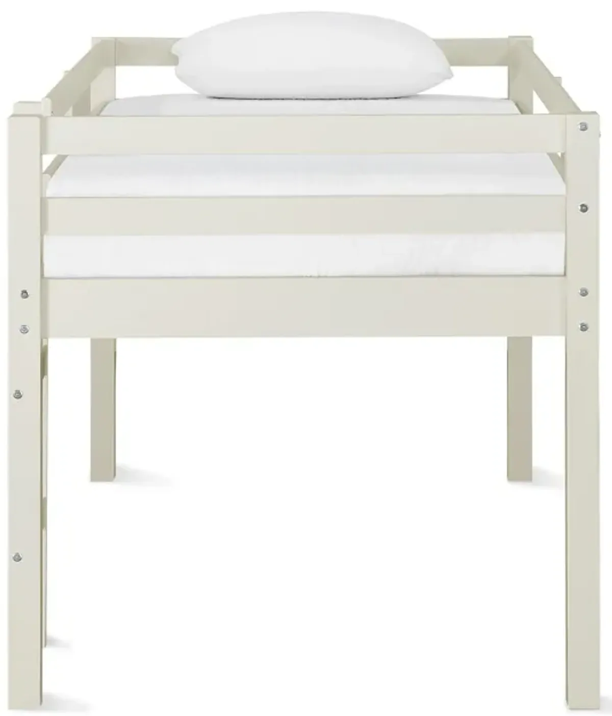 DHP Milton Junior Twin Size Wooden Loft Bed for Kids