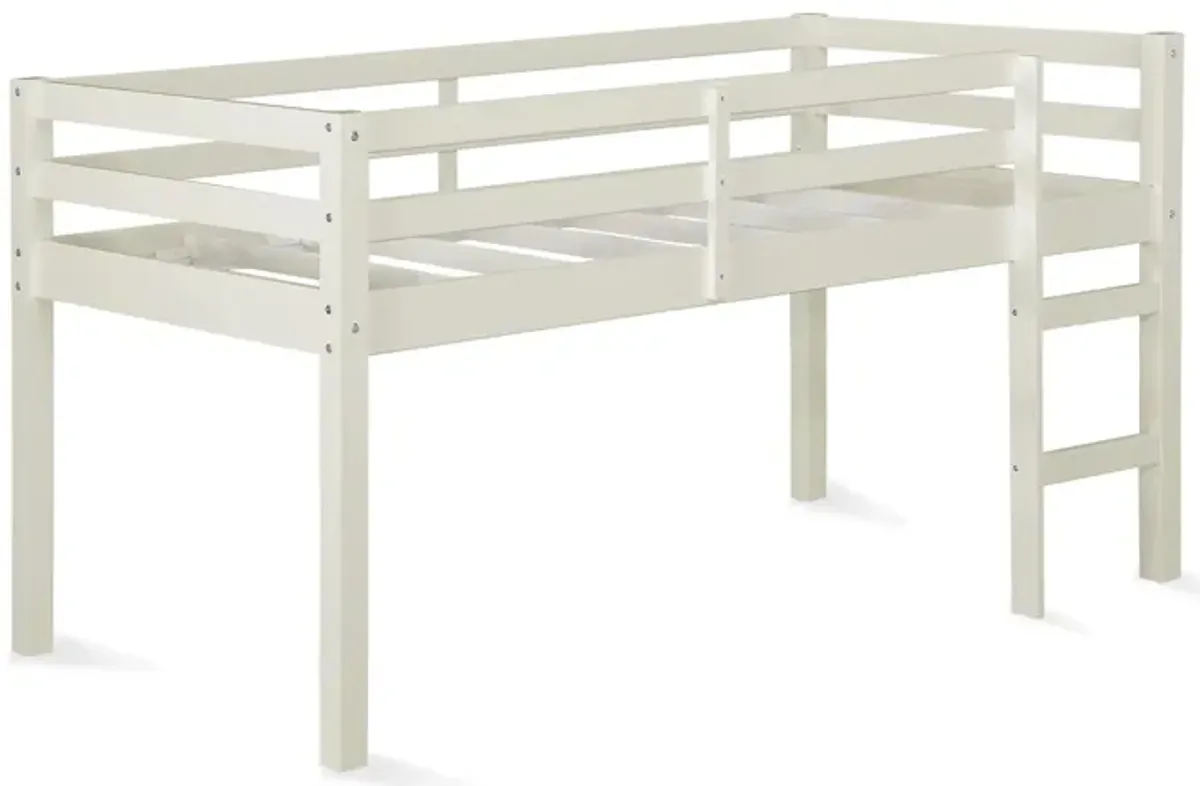 Milton Junior Twin Size Wooden Loft Bed for Kids