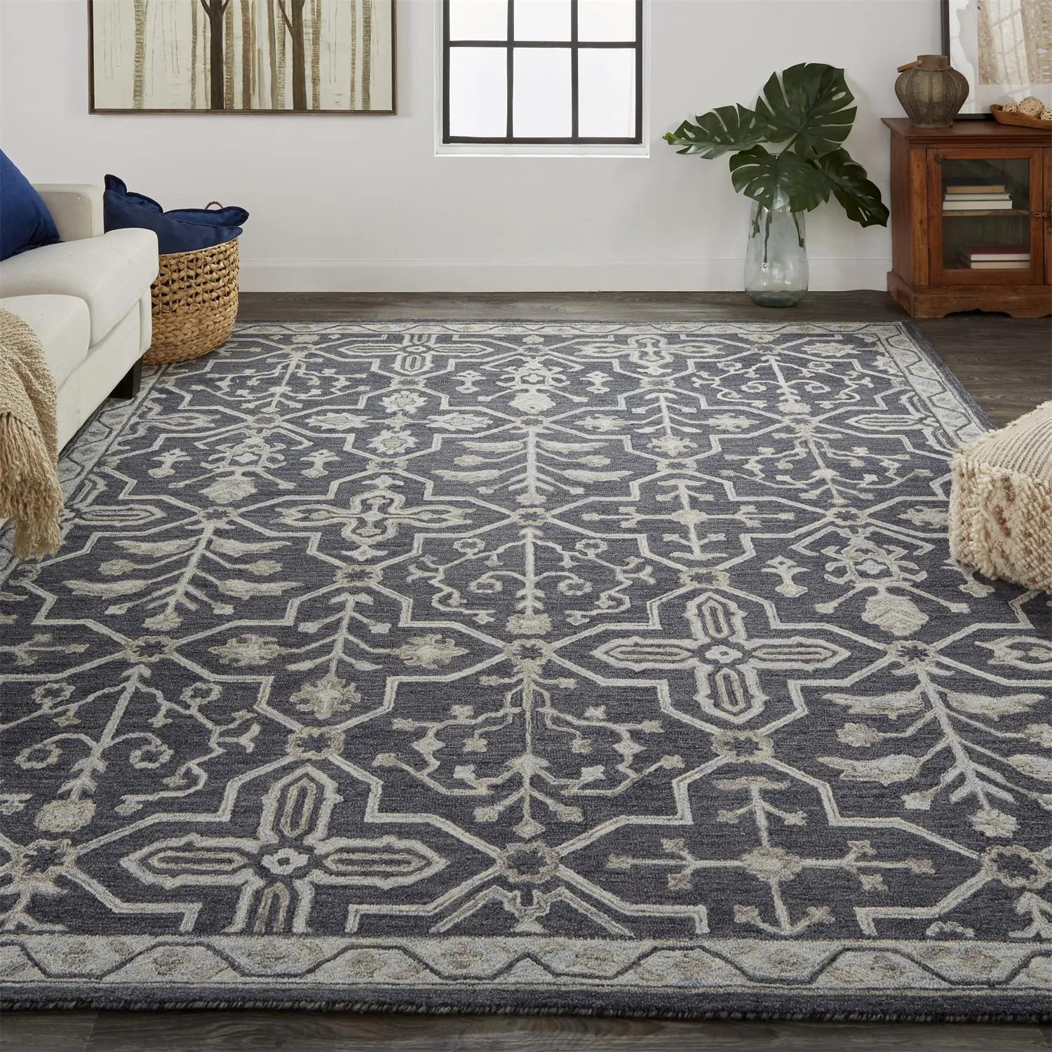 Fallon 8839F Blue/Gray 2' x 3' Rug