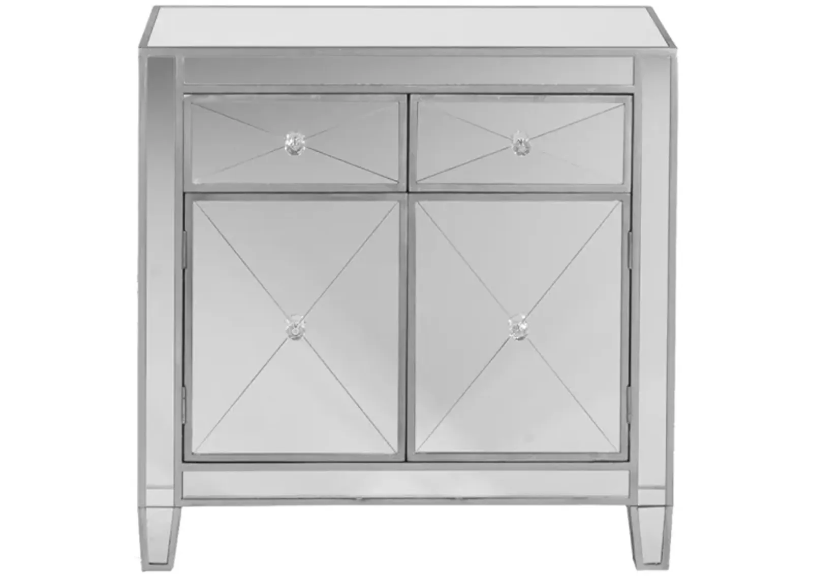 Halsey Mirrored Storage Cabinet